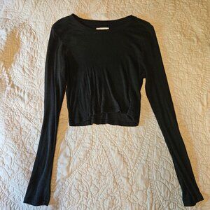 Madewell Cropped Long Sleeve Shirt